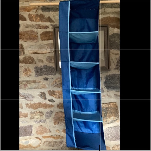Hanging Shelf Closet organizer Blue shelving for Clothing Shoes Toys - Picture 5 of 5